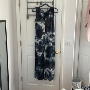 Sleeveless, full length romper